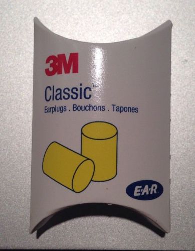 NEW 10 pairs of 3m classic earplugs 310-1001 Yellow Ear Plugs!!