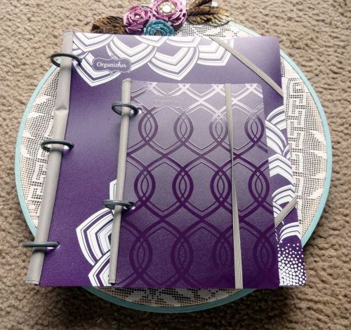 Mead organizher organizer set, expense tracker and shopping companion in purple for sale