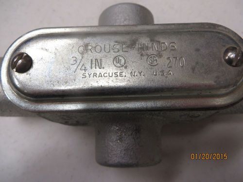 Cooper Crouse-Hinds X75M-CG Type x Conduit Outlet Body Fitting w/ Cover &amp; Gasket