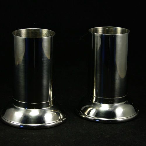 Vintage vollrath stainless steel medical instrument holder- pair 4.75&#034; tall for sale