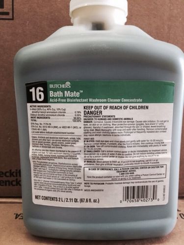 Butchers bath mate concentrated washroom disinfectant 2 liter outpost 16 for sale