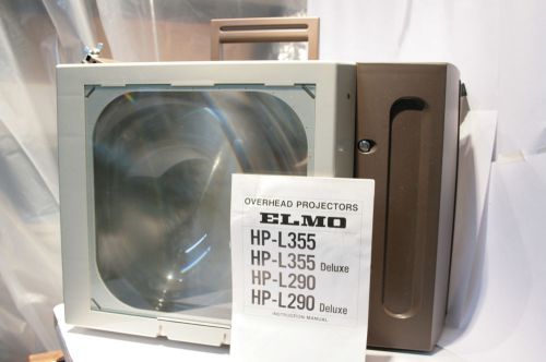 Elmo HP-L290 portable suitcase overhead projector - WORKS! vintage transparency