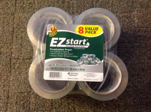 Duck ez start shipping//packing tape/ 8 rolls -436 yards- fast ship - l@@k!!! for sale
