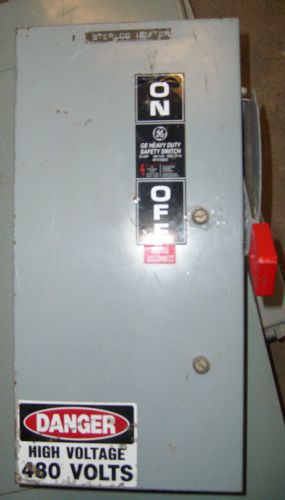GE 60Amp Safety Switch TH3362J Used.