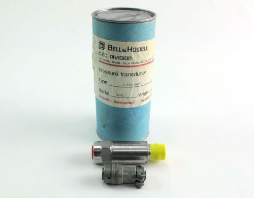 0-15 psig bell &amp; howell pressure transducer type 4-424-0001/bendix pt06a10-6s for sale