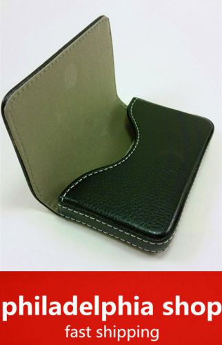 New Leather Business Name Credit ID Card Holder Wallet Case New Black 357
