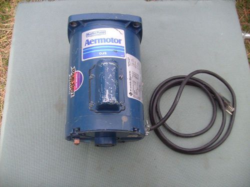 Used !!!  mueller pump aermotor 1/2 hp franklin electric water pump motor for sale