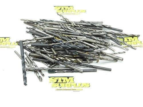 BIG ASSORTED LOT OF HSS STRAIGHT SHANK TWIST DRILLS 5/64&#034; TO 9/32&#034; PTD CLE-FORGE