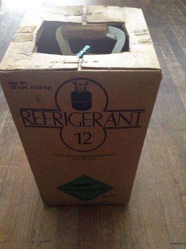 R-12 freon 12 virgin 30lb tank in box brand new never used for sale