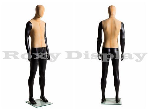 High quality male fiberglass mannequin dress form egg head display #mz-ae05at for sale