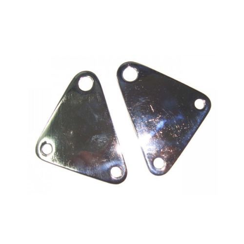 GENUINE ROYAL ENFIELD DOUBLE NICKEL CHROMED GEARBOX PLATES #801020