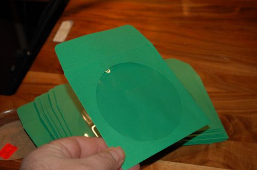 Green DVD/CD paper sleeves  Lot of 200