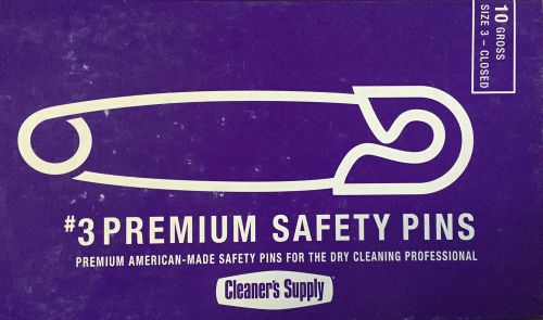 6 boxes safety pins #3, 5 boxes safety pins #2, 1440 pins per box each for sale