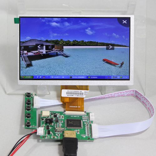 HDMI input LCD controller board+7inch 800x480 AT070TN90 lcd panel+Remote control