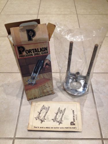 Vintage sears craftsman portalign precision drill guide in original box for sale