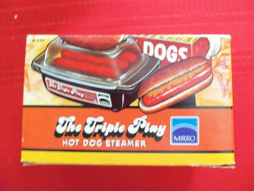 New Vintage Rare Mirro Triple Play Hotdog steamer