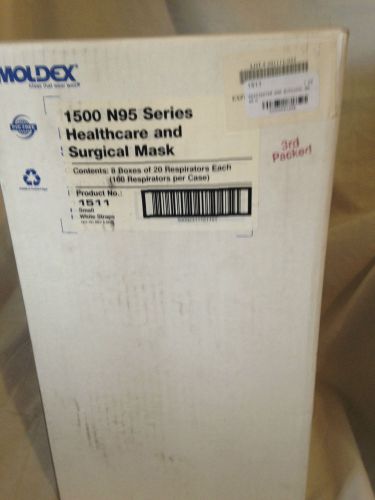 MOLDEX 1511 N95 SURGICAL MASKS, SMALL,, LOT OF 160