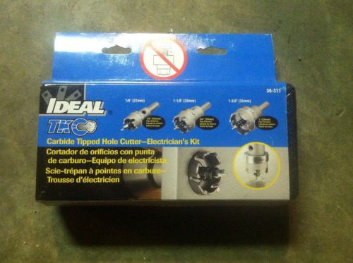 Ideal Carbide Tipped Hole Cutter- Electricians Kit