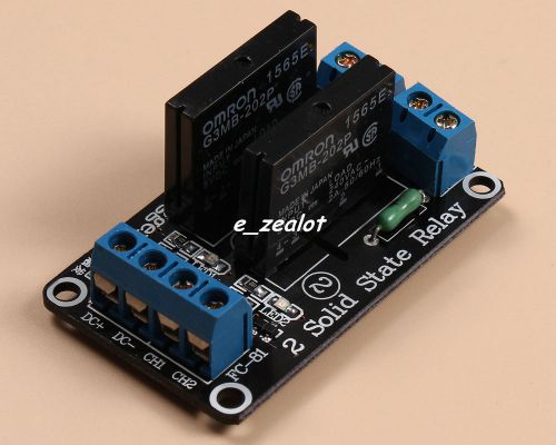 5v 2 channel ssr solid-state relay low level trigger perfect 240v 2a for sale