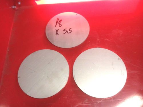 (3) 1/8&#034; .125&#034; THICK SS304 - 316 sst STAINLESS STEEL circles  stainless