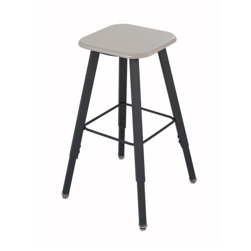 Safco Products Company Height Adjustable Stool with Footrest Beige