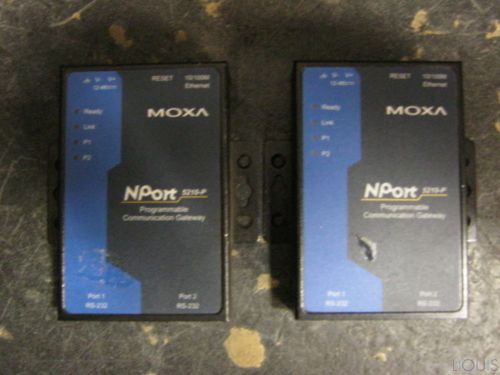 Lot of 2 moxa nport 5210-p for sale