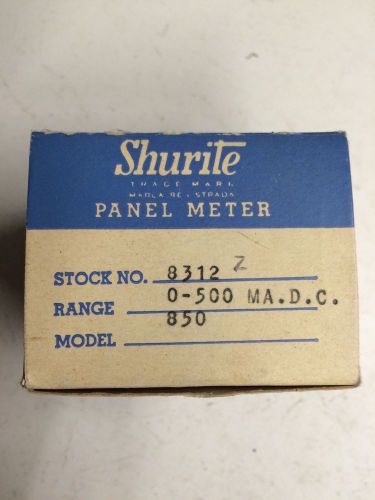 Shurite 8312-Z Model 850, 0-500 DC MA. 2-1/2&#034;W x 2-1/4&#034;H Analog Panel Meter