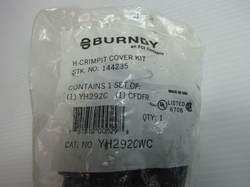 BURNDY YH292CWC H-Tap  H-CRIMPIT Black COVER KIT YH299, CFDFR New in Packing