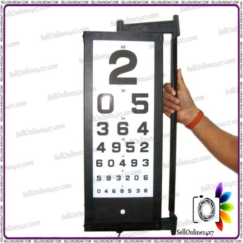 Eye Test Snellen Chart Revolving Drum- Test Chart Numbers, Languages , Pattern