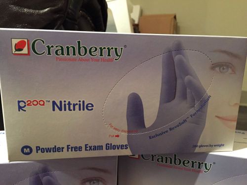 New Lot 7 Cranberry Contour Powder Free Nitrile Exam Gloves Box R200