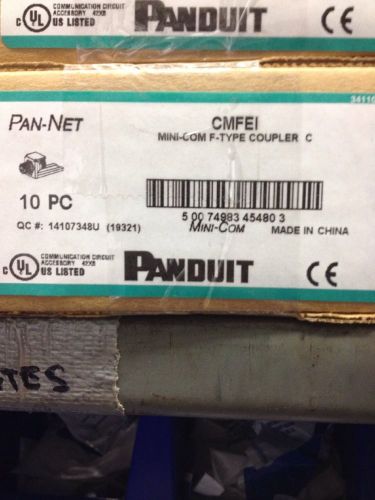 New nib lot of (40) panduit pan-net mini-com f-type coupler c  cmfei for sale