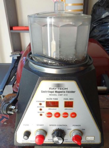 Raytech cmf-610 centrifugal magnetic pin finishing system polishing tumbler 115v for sale