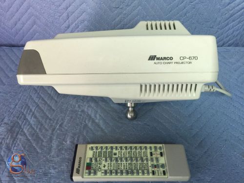 Nidek Marco Eye Exam Auto Chart Projector CP-670 with Remote