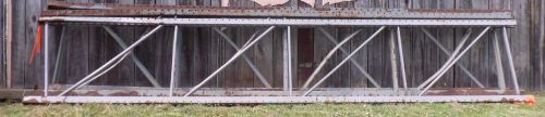 Lot of 3 Steel Shelf Sides Industrial Grade 18&#039; x 3.5&#039; x 3&#034; HEAVY Multiple Use