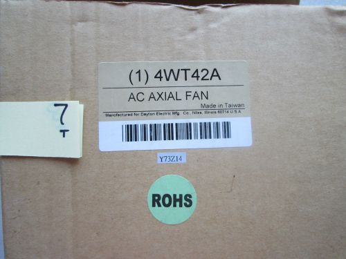 NEW IN FACTORY SEALED BOX DAYTON AC AXIAL FAN 4WT42A  (172)