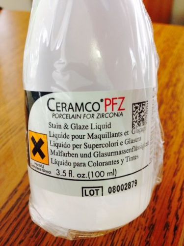 Ceramco PFZ Stain &amp; Glaze Liquid 100 ml