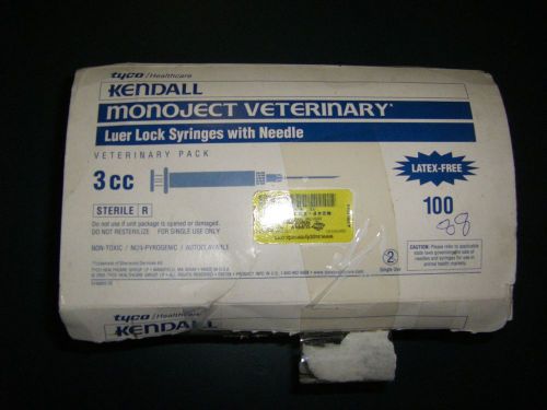 85 Monoject Veterinary Syringes  Luer Lock
