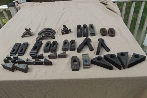 Big Lot Milling Machine Table Clamp Work Holding Hold Downs Wedges Some Sets