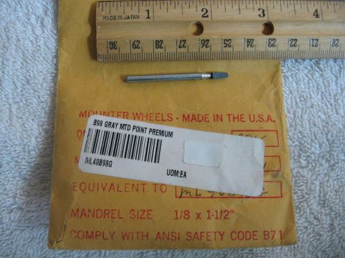 1/8&#034; diameter x 1/4&#034; long B98 Tapered Head Grinding Bit Polisher Mounted Point