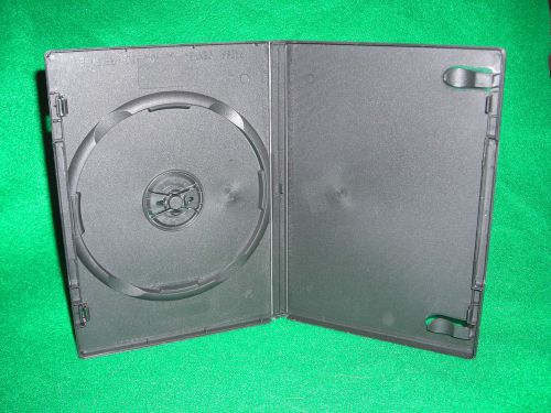 25 Black Single DVD Cases, 1 CD or DVD Disc, Standard 14MM. New