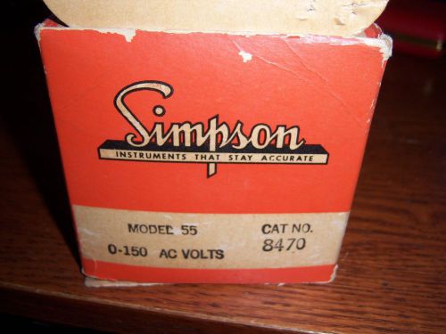 SIMPSON MODEL 55 CAT. 8470 0-150 AC VOLT METER