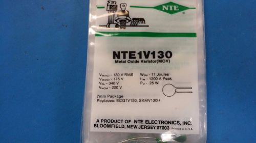(5 PCS) NTE1V130, ECG1V130, SKMV130H, Metal Oxide Varistor (MOV)