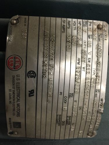 30 hp ac motor, 460 volts, 1773 rpm