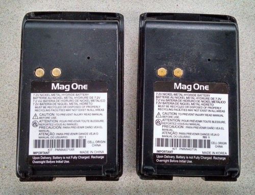 Lot of 2 OEM Motorola Mag One BPR40 Portable Radio Battery PMNN4071A PMM4071AR
