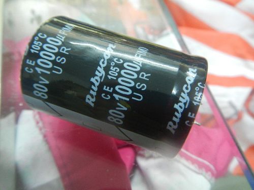 16PCS,Rubycon 80V 10000UF Snap In Electrolytic Capacitors 35x51mm