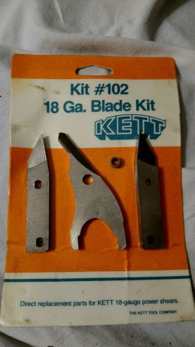Kett kit#102 18ga. Blade kit