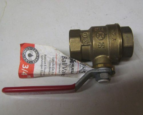 3/4&#034; npt ball valve by mueller 500 wog 150 wsp lead free for sale