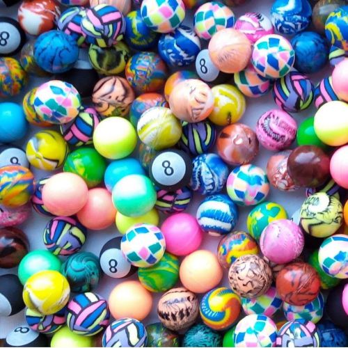 Premium 27mm Super Bouncy Balls in Assorted Styles for Vending &amp; More - 250CT
