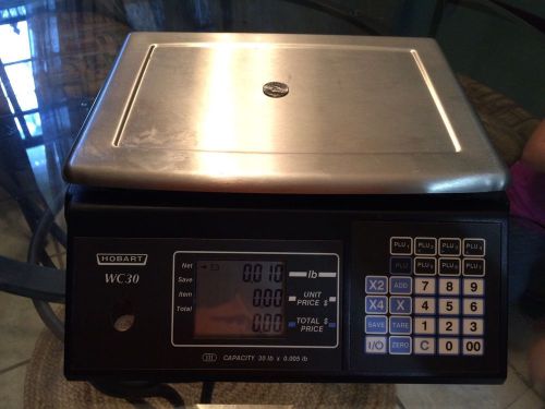 Hobart WC30 World Scale 30lb x 0.005lb Double Sided Price  Scale Deli Meat Weigh