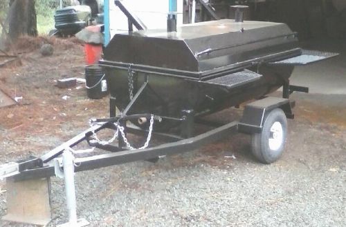 New custom made bbq pig cooker smoker &amp; accessories ~ 5ft x 3ft cooking surface! for sale